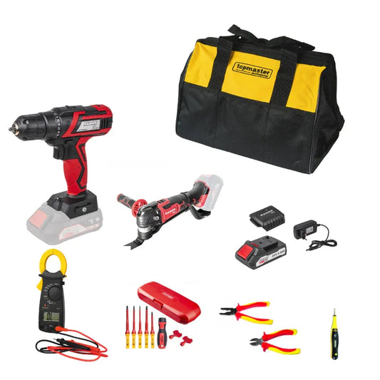 Trusă profesională pentru electricieni echipata cu 14 unelte - 221.ro