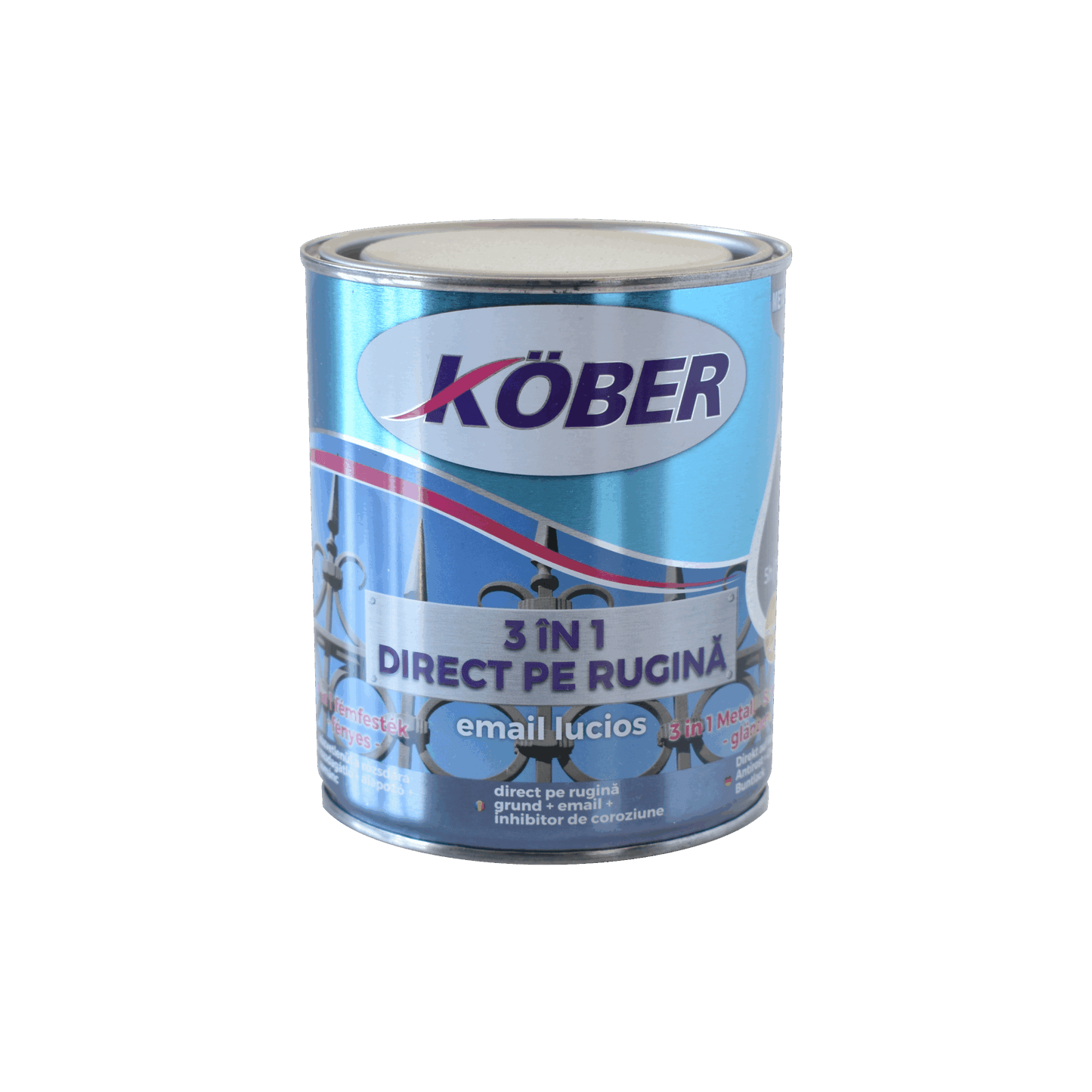 Email 3in1, direct pe rugina, hammer lovitura de ciocan, 2.5L, negru, KOBER / E81900-C2.5L