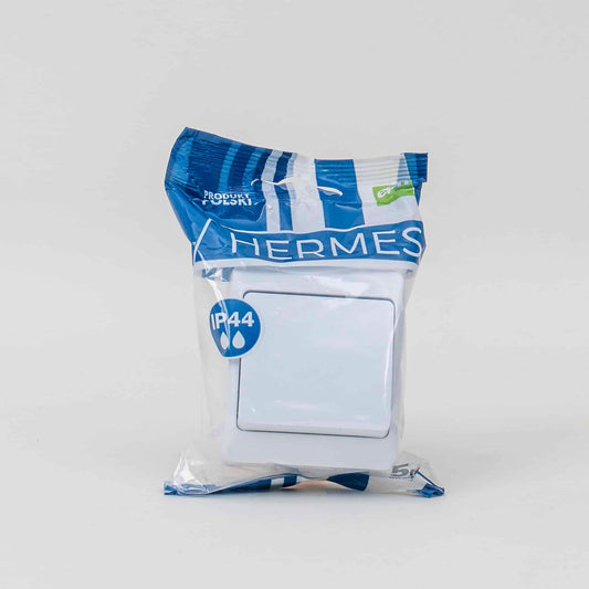 Intrerupator cap scara HERMES, alb 10A/250V, IP44,/ ELPL-0331-02 - 221.ro