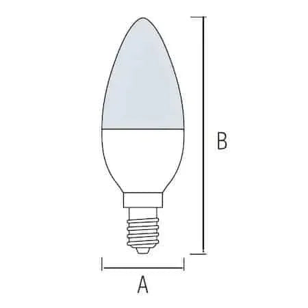 Bec led lumanare, Horoz, ULTRA-6w, 6400K, 510ml, 175-250V, E14 / EXT 001-003-0006 - 221.ro