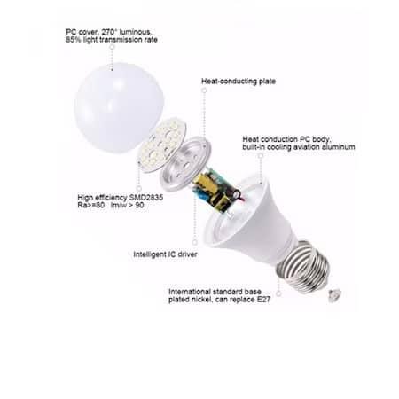 Bec led Horoz, FORCE-10w, cu senzor, 4200k, 1032ml, 170-240v, E27 / EXT 001-067-0010 - 221.ro