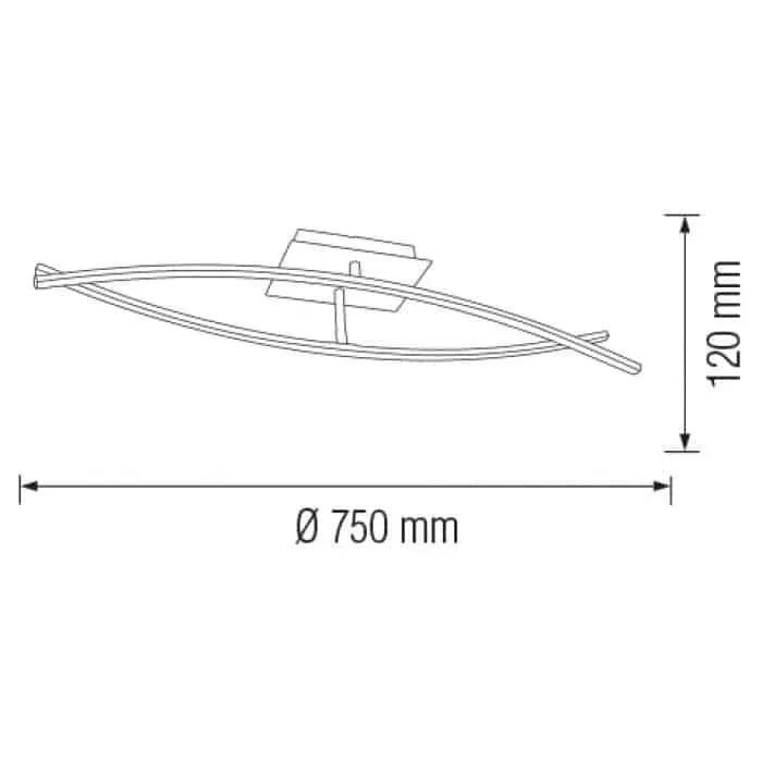 Lustra Horoz LED Orient Crom 16W 4000K 110-240V / EXT 019-016-0016 - 221.ro