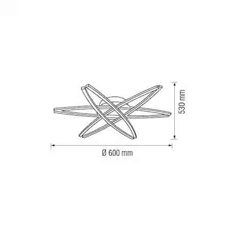 Lustra Horoz LED Avalon, 36W 4000K 110-240V / EXT 019-018-0035 - 221.ro