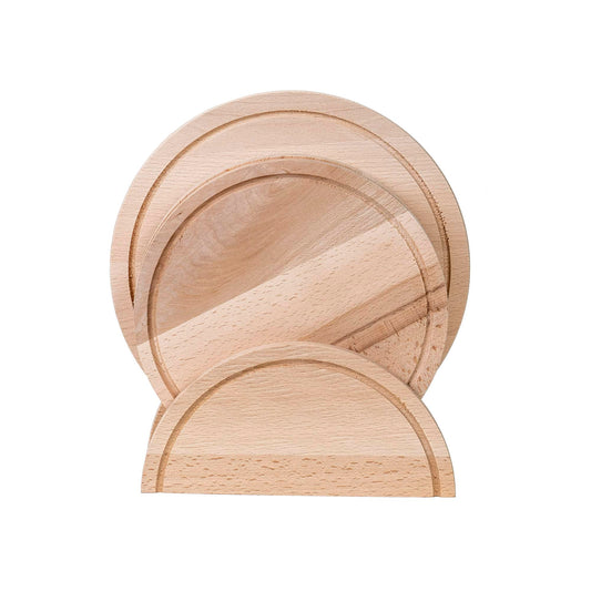 Set 5 bucati tocator rotund plus suport / EXT 10144 - 221.ro
