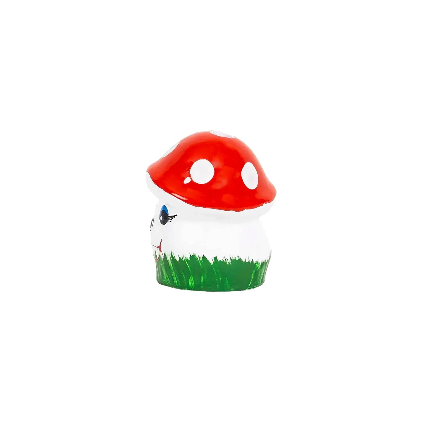 Ciuperca decorativa pentru gradina, din ceramica, mini, inaltime 10cm, latime 8cm / EXT 10152 - 221.ro