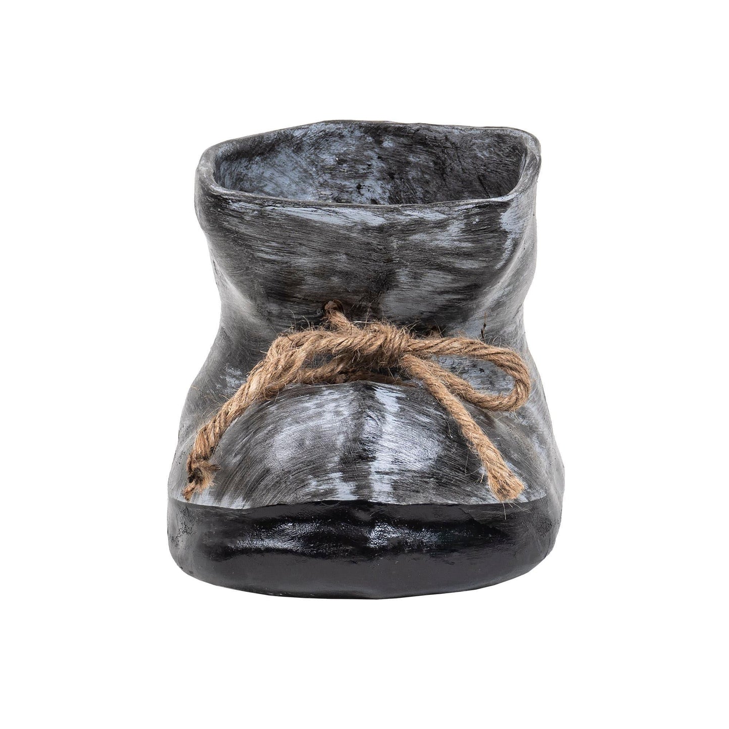 Decoratiune pentru gradina, din ceramica, bocanc mic cu suport pentru flori, inaltime 15cm, lungime 22cm / EXT 10205 - 221.ro