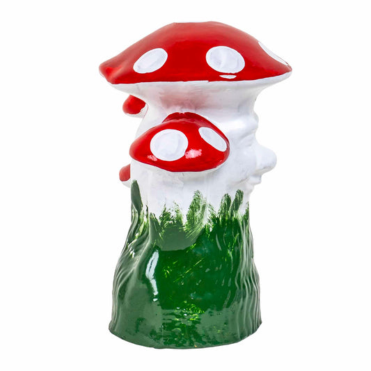 Ciuperca decorativa pentru gradina, din ceramica, inaltime 27cm, latime 21cm / EXT 10221