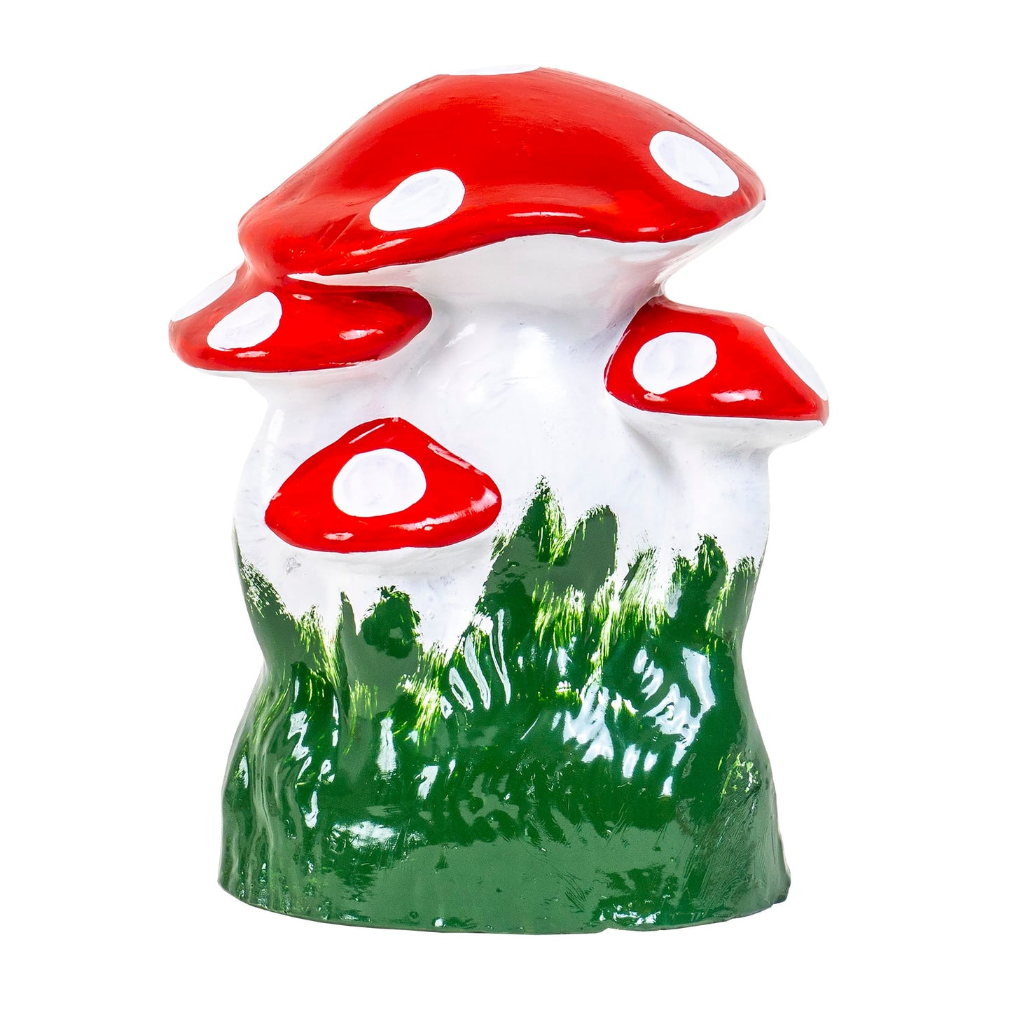 Ciuperca decorativa pentru gradina, din ceramica, inaltime 27cm, latime 21cm / EXT 10221