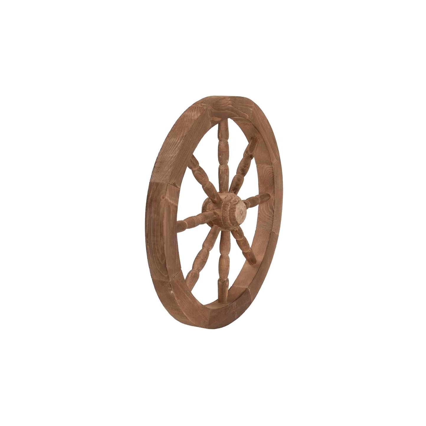 Roata decorativa din lemn, diametru 47 cm, maro / EXT 10229 - 221.ro