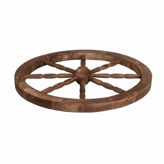 Roata decorativa din lemn, diametru 59 cm, maro / EXT 10231 - 221.ro
