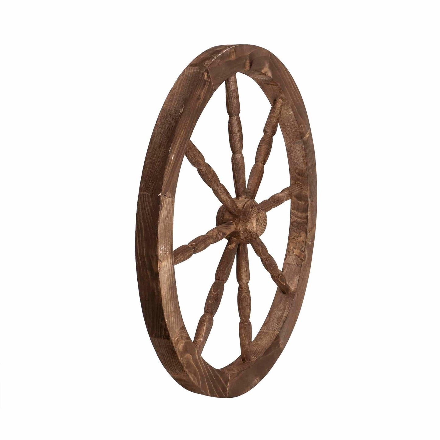 Roata decorativa din lemn, diametru 59 cm, maro / EXT 10231 - 221.ro