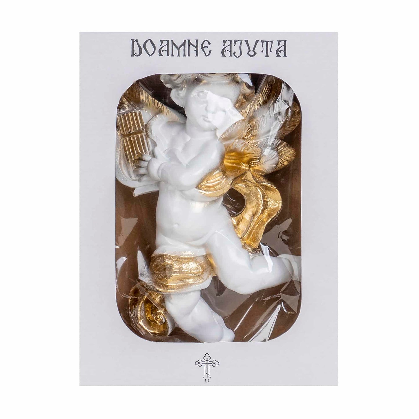 Decoratiune de perete, ingeras din ipsos, inaltime 30cm / EXT 10367