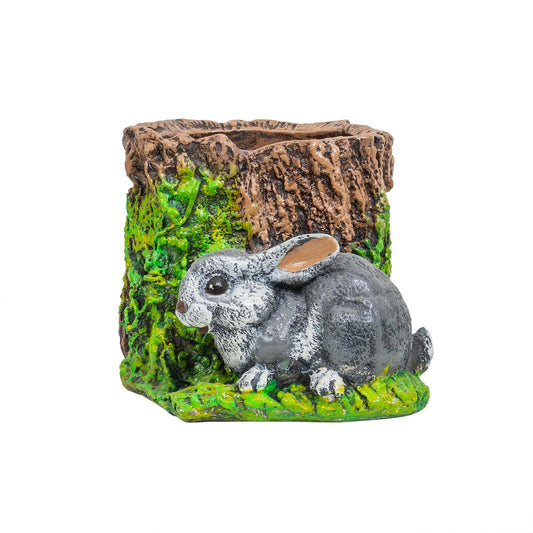 Ghiveci din ceramica, model buturuga cu iepure, 30x23cm / EXT 10398 - 221.ro