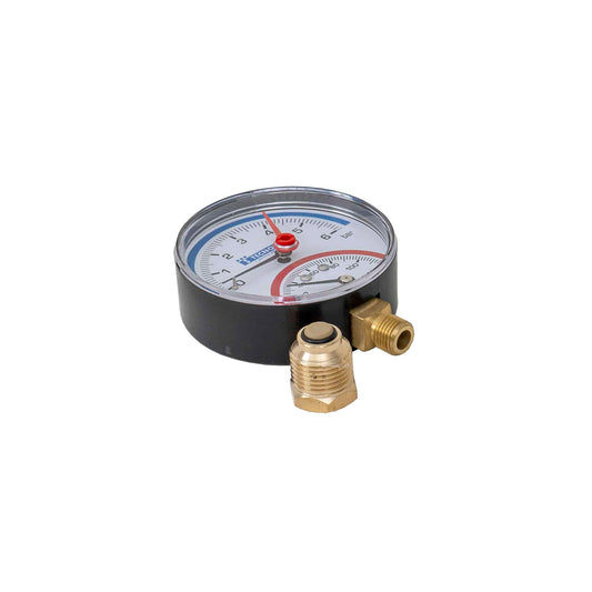Termomanometru radial 1/2", 6 bar, cadran 8mm Z-TOOLS / EXT 10540013