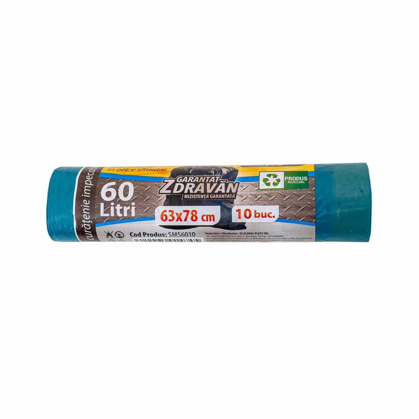 Saci menajeri cu snur, 60L, 10buc Z-TOOLS / EXT 10542 - 221.ro