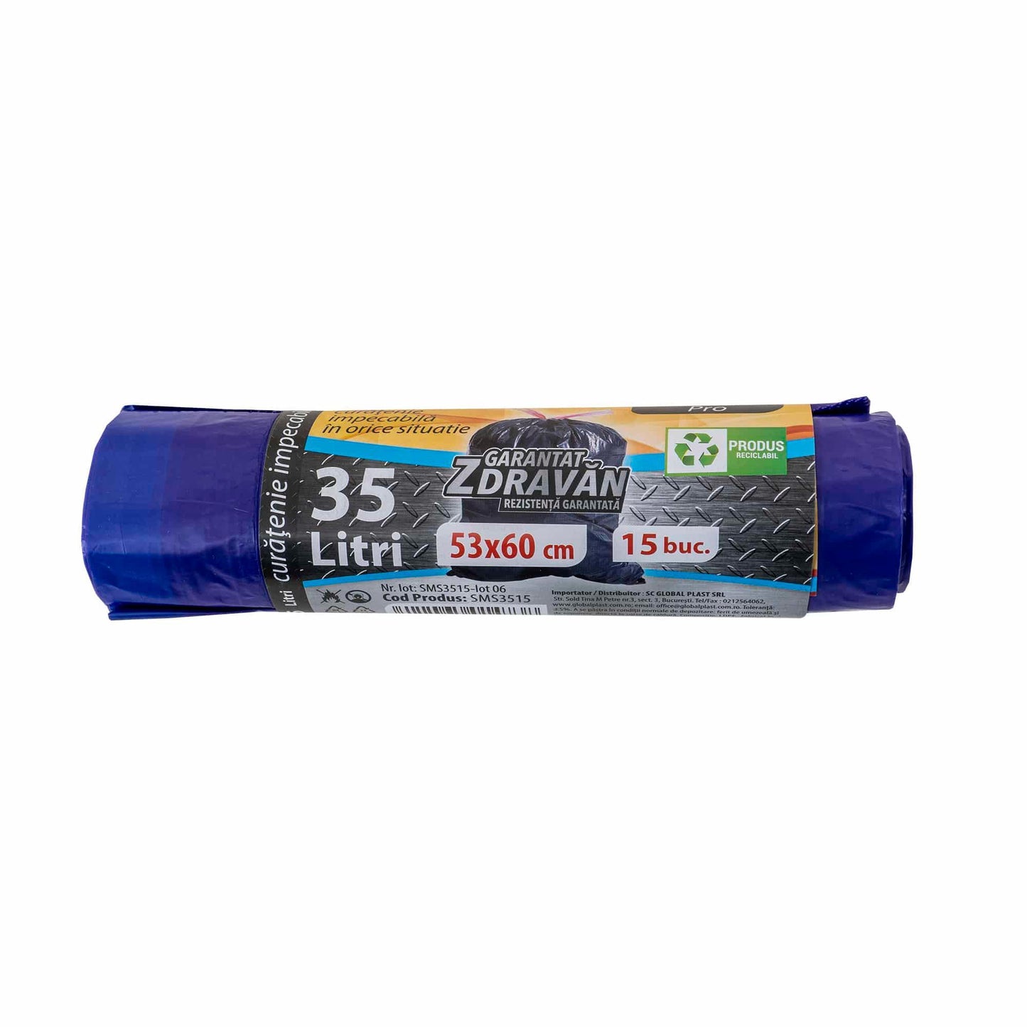 Saci menajeri cu snur, 35L, 15buc Z-TOOLS / EXT 10543 - 221.ro