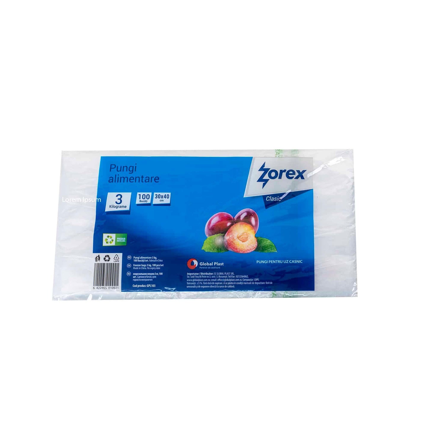 Pungi alimentare, capacitate 3kg, 100buc Z-TOOLS / EXT 10710 - 221.ro