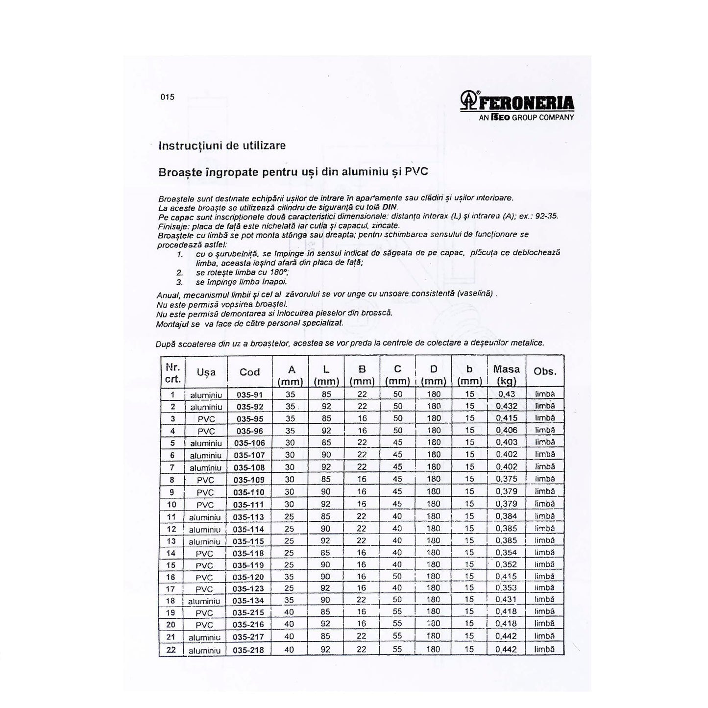 Broasca AL Y 30/90/22D/240 NI+ZI FER+T122 (I20) - 221.ro