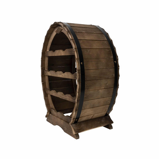 Suport 12 sticle de vin, din lemn de brad, inaltime 55cm / EXT 5643 - 221.ro