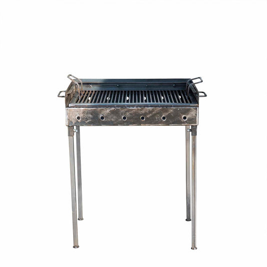 Gratar metalic pe carbuni cu 2 nivele 60x37cm / EXT 5720 - 221.ro