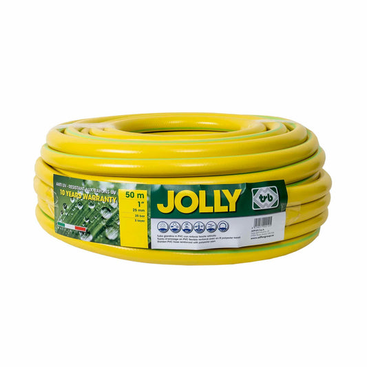 Furtun gradina, armat, cu insertie 1', lungime 50 metri, galben, flexibil, rezistent la radiatii UV si la frig / EXT 6053 - 221.ro