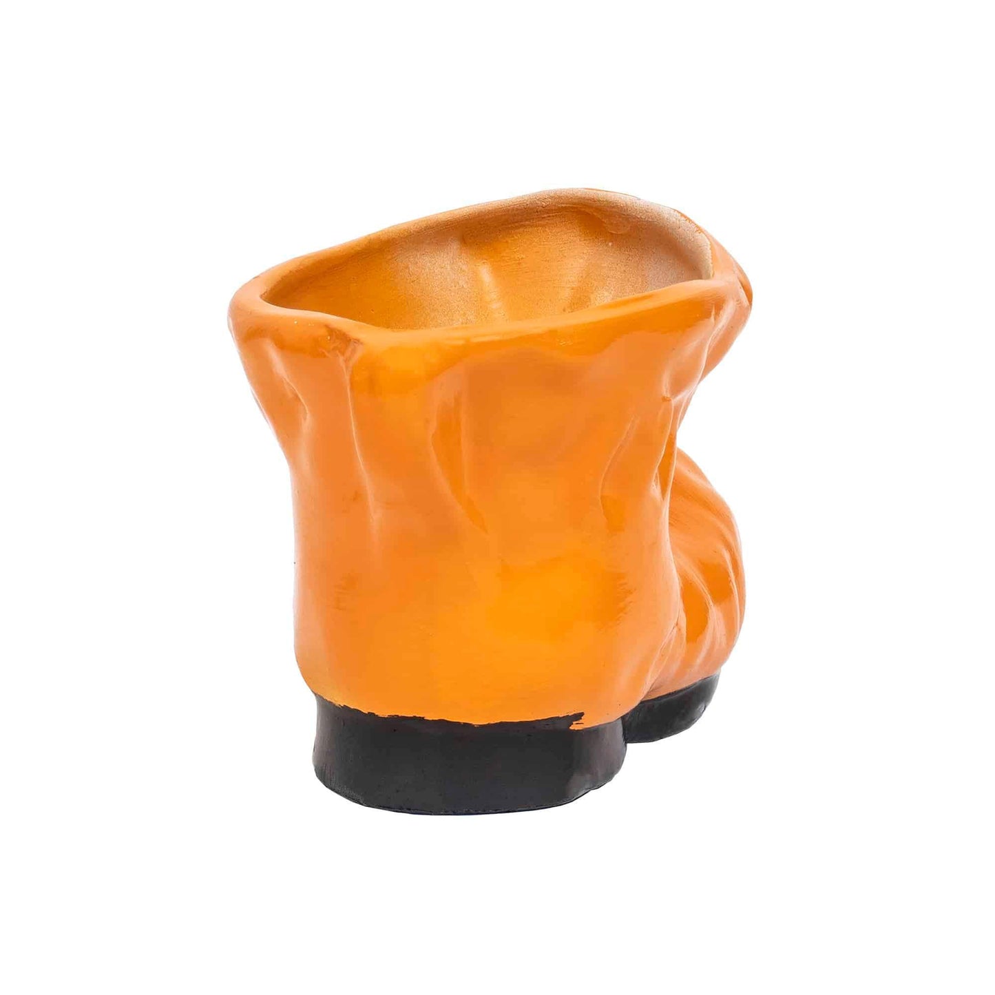 Decoratiune pentru gradina, din ceramica, bocanc mini cu suport pentru flori, inaltime 10cm, lungime 18cm / EXT 6210 - 221.ro