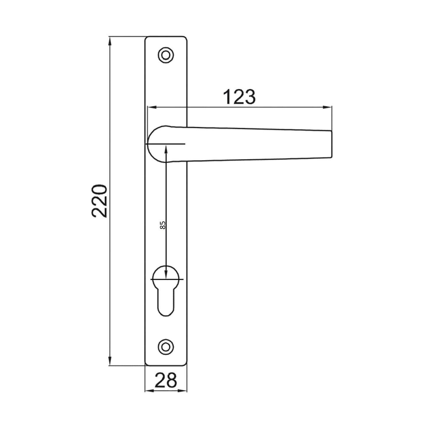 Maner+Sild Y 85 Termopan V.Alb (T110+2M5X80) GMS