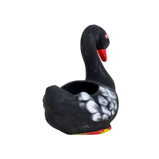 Ghiveci din ceramica, model lebada neagra, lungime 21cm / EXT 7065_1