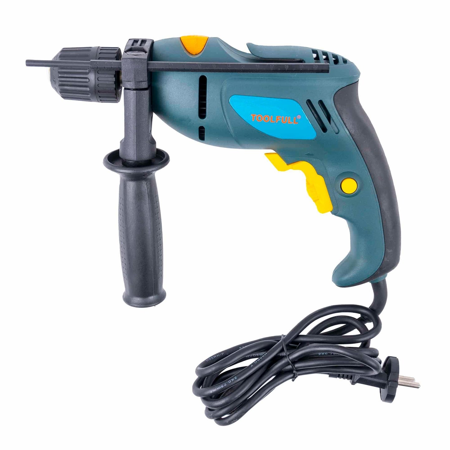 Masina de gaurit electrica (bormasina), putere 650W TOOLFULL / EXT 7407 - 221.ro