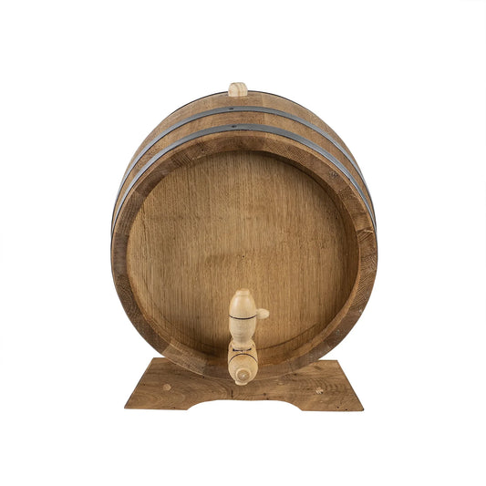 Butoi pentru decor, din lemn masiv de stejar, capacitate 10L / EXT 8061 - 221.ro