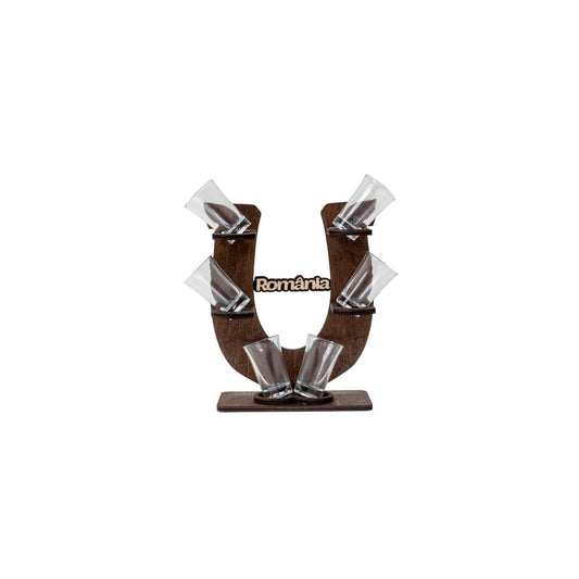 Suport forma potcoava plus 6 pahare pentru tuica Z-TOOLS / EXT 9942 - 221.ro