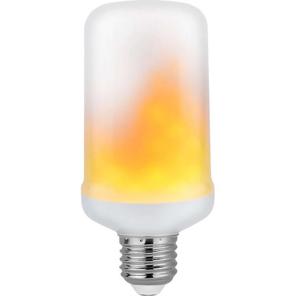 Bec LED, 5W, 1500K, efect flacără, Fireflux, alb cald / EXT001-048-0005