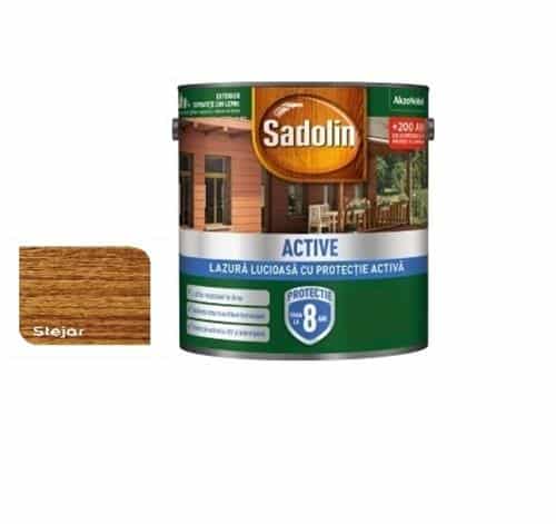 Lazură pentru lemn, lucioasă pe bază de solvent 2.5L, Sadolin, Stejar / EXT10099