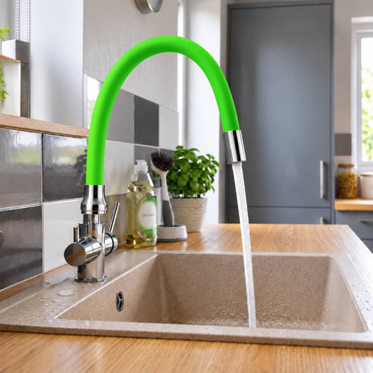 Pipa flexibila pentru bucatarie, verde aprins, Z-TOOLS / EXT1037-11