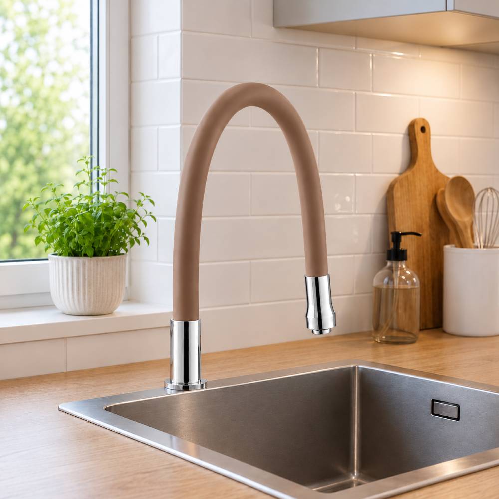 Pipa flexibila pentru bucatarie, maro, Z-TOOLS / EXT1037-14