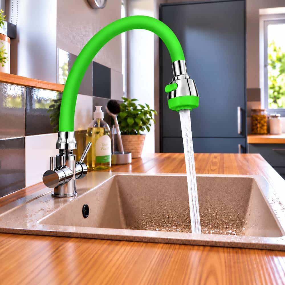 Pipa flexibila pentru bucatarie, verde aprins, Z-TOOLS / EXT2039-11