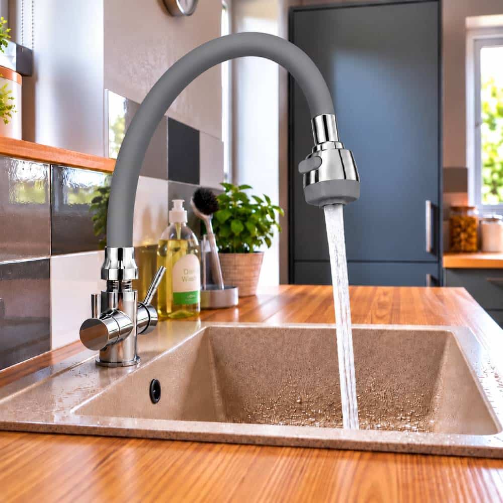 Pipa flexibila pentru bucatarie, gri, Z-TOOLS / EXT2039-6