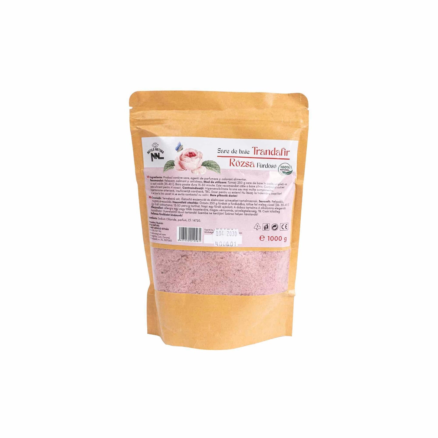Sare de baie, punga de 1kg, aroma trandafir Z-TOOLS / EXT9978 - 221.ro