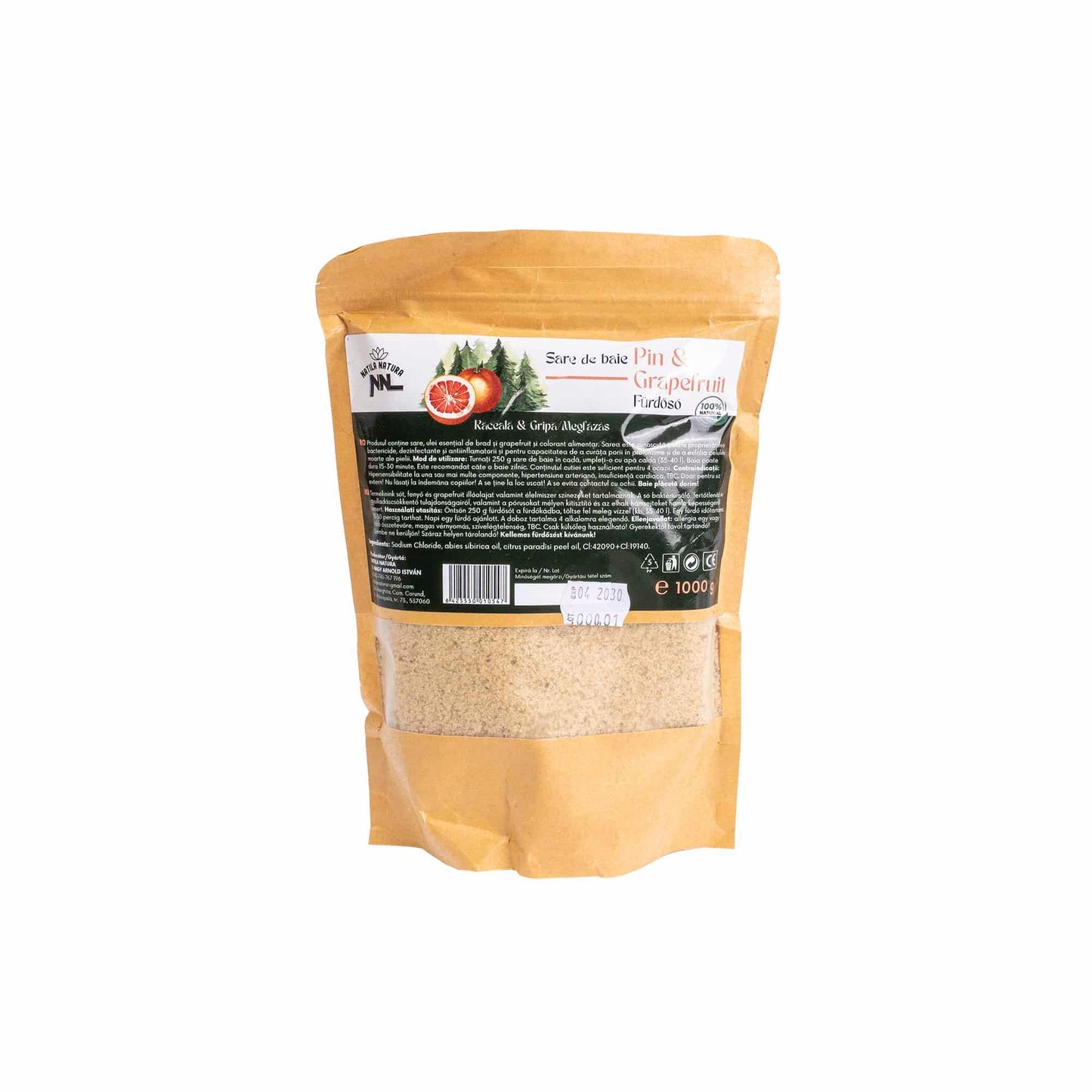Sare de baie, punga de 1kg, aroma pin & grapefruit Z-TOOLS / EXT9980 - 221.ro
