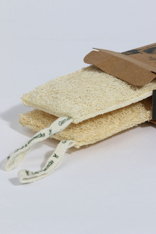 Burete de vase natural - 100% luffa (Set 2 buc)
