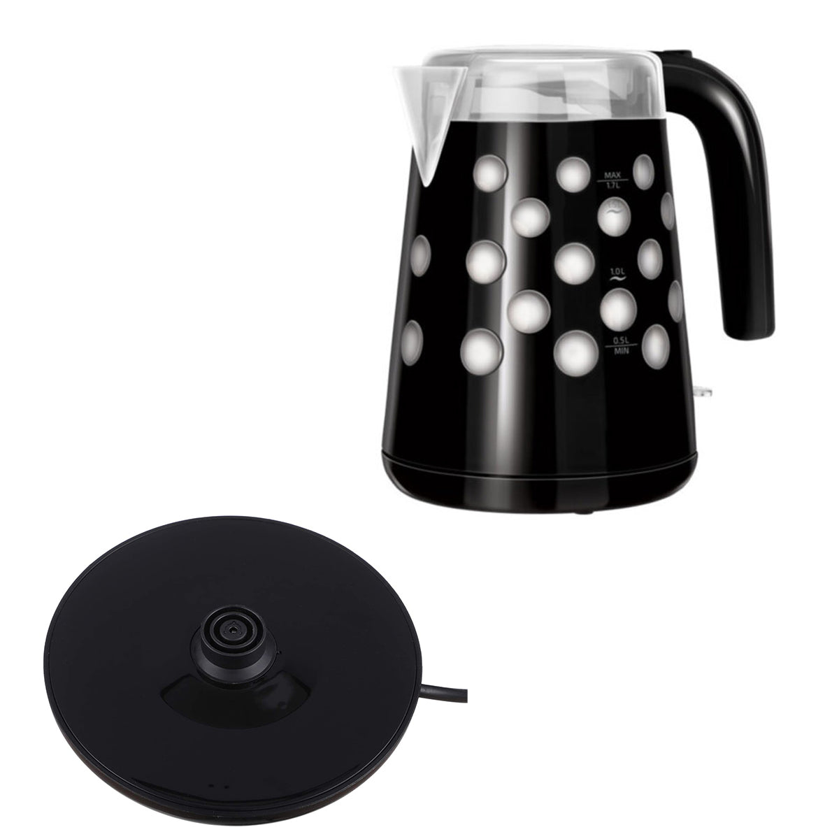 Fierbator apa, Sokany FK-1621A, 1850W, capacitate 1.7L, control temperatura, indicator luminos, Negru