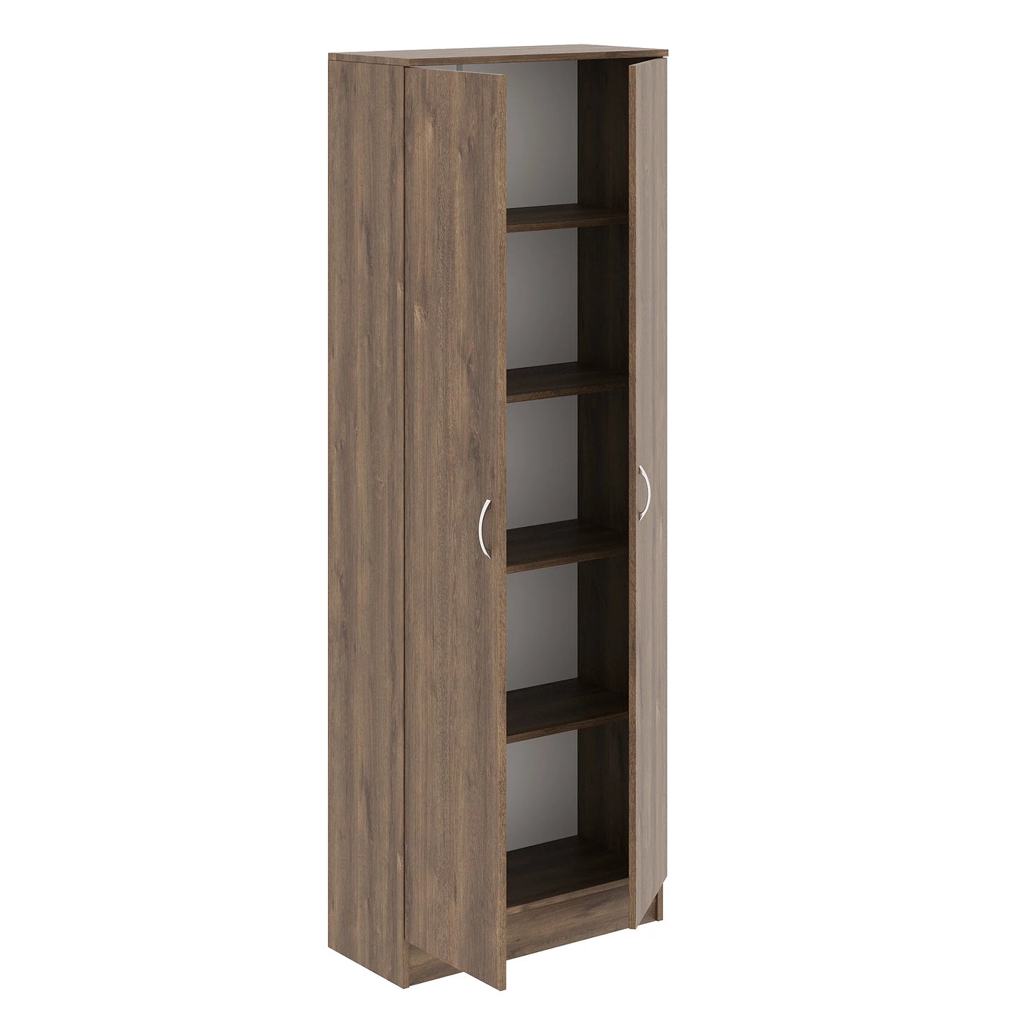 Biblioteca Flint, 2 Usi, Stejar Bronz, 70 x 32 x 196 cm