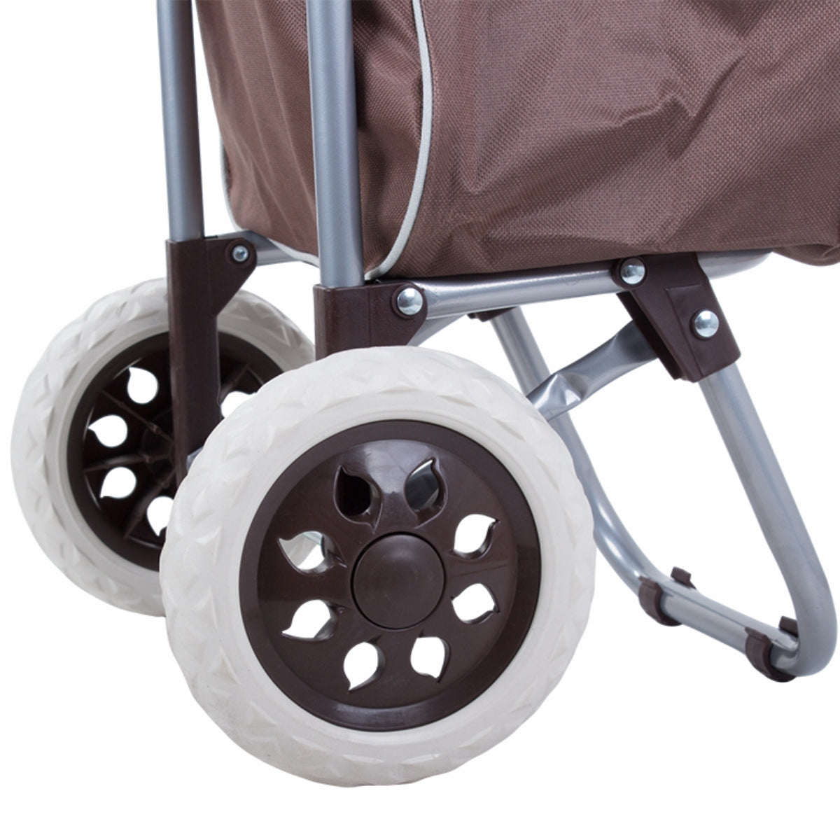 Carucior de piata pliabil, Naimeed FT-208AM, 2 roti, 37 L, Maro