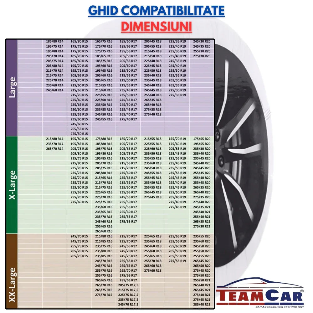 Lanturi Auto Textile Tip Sosete Antiderapante pentru Zapada - Marimea X-Small - 221.ro