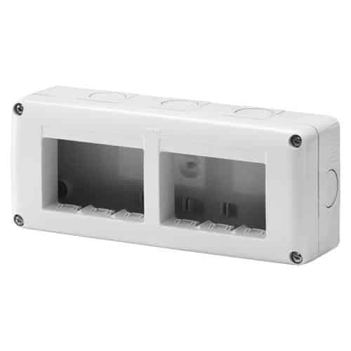 Cutie aparenta Gewiss, 6 module, protectie IP40 / GW27005 - 221.ro