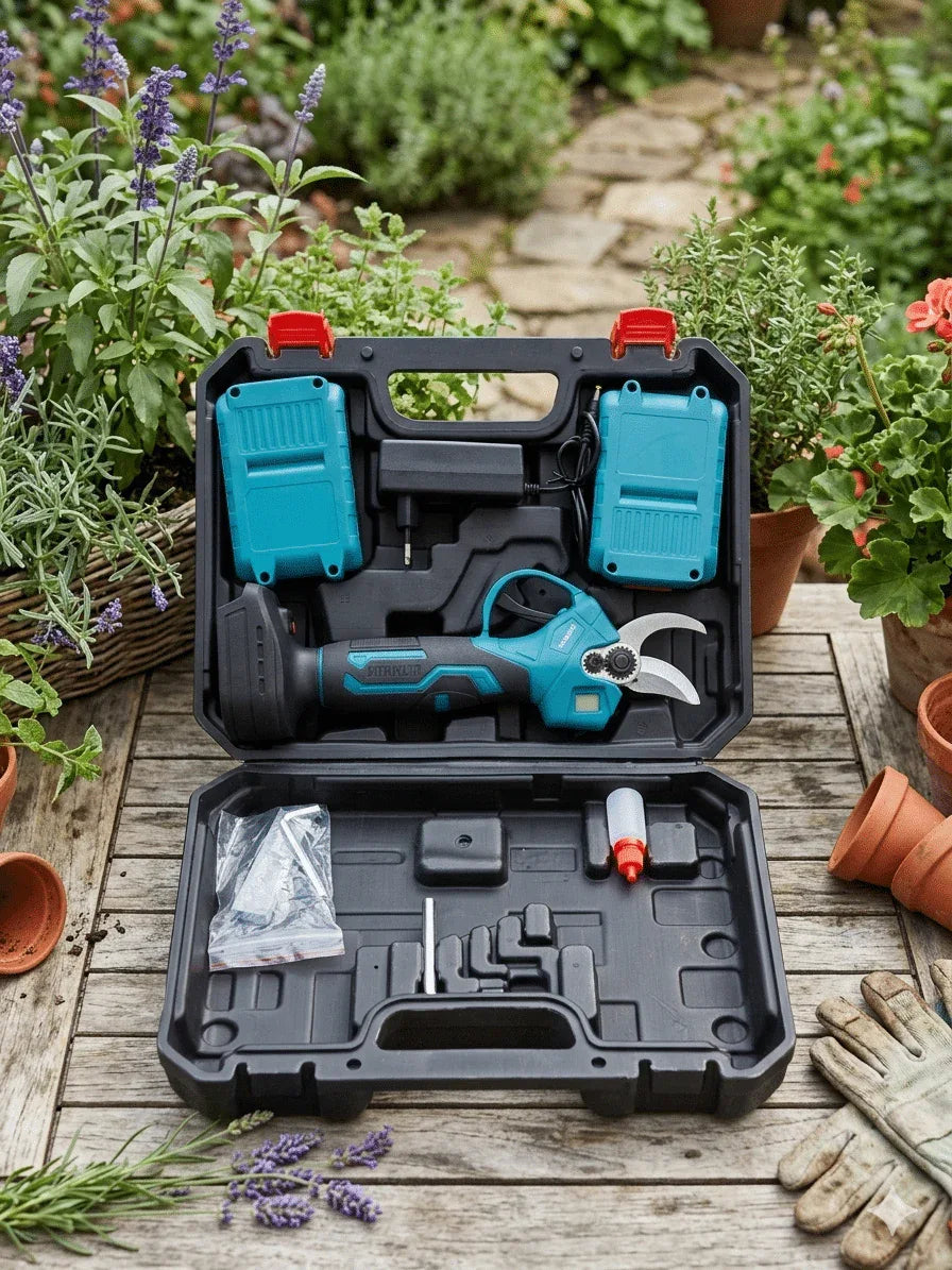 Foarfecă electrică pentru pomi, 2 acumulatori / ZTS8794