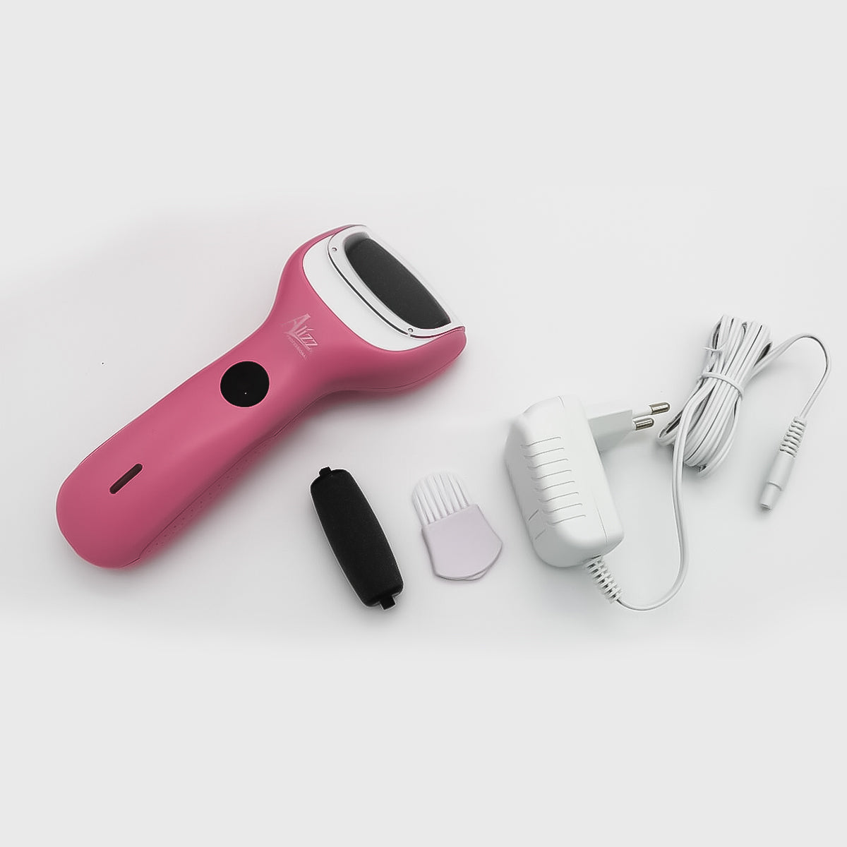 Pila electrica pentru calcaie Sokany HC-338, cu acumulator, Roz