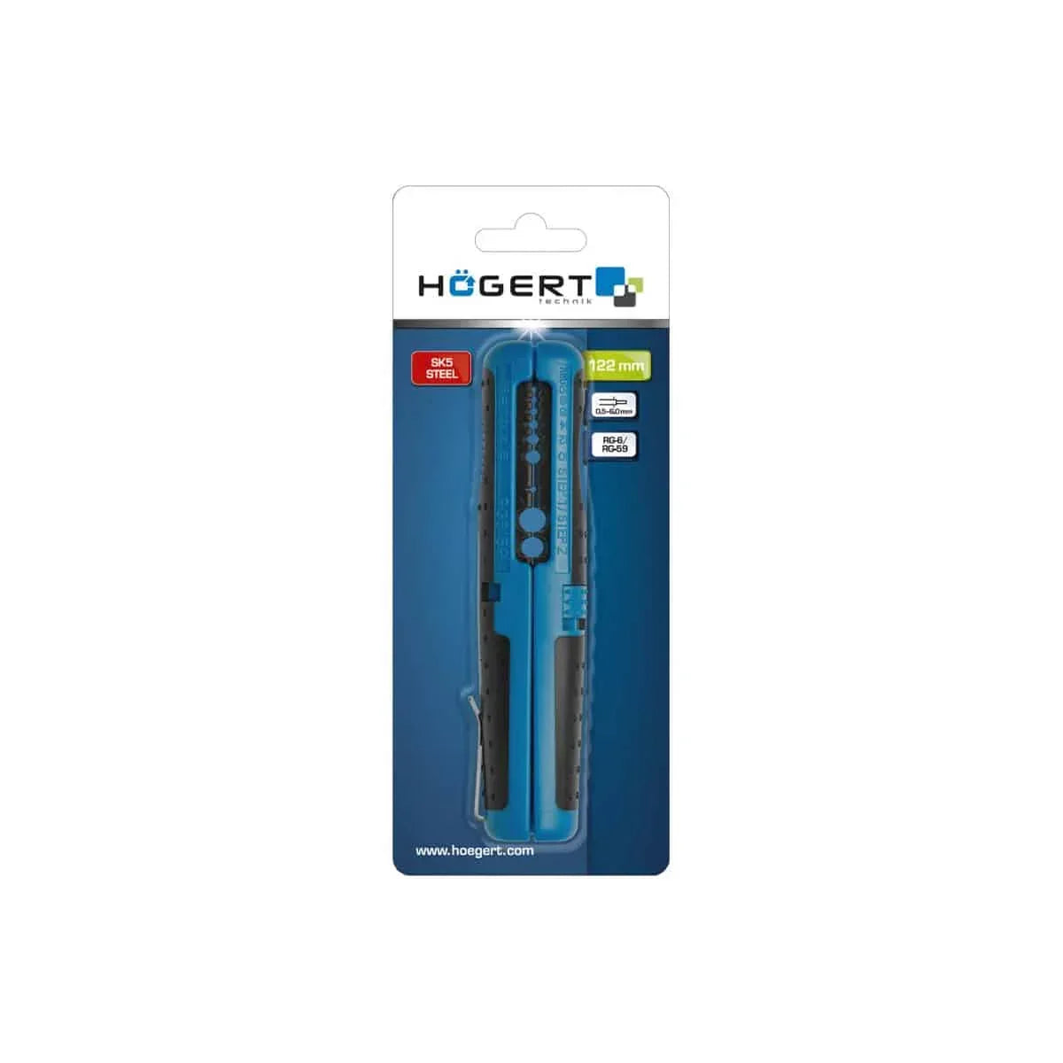 Cleste dezizolator pentru cablu 0.5-6.0 mm², RG-6/RG-59, HOGERT / HT1P102 - 221.ro