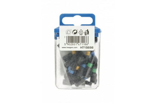 Set 20 biti de impact mixt 25mm HOGERT / HT1S698 - 221.ro