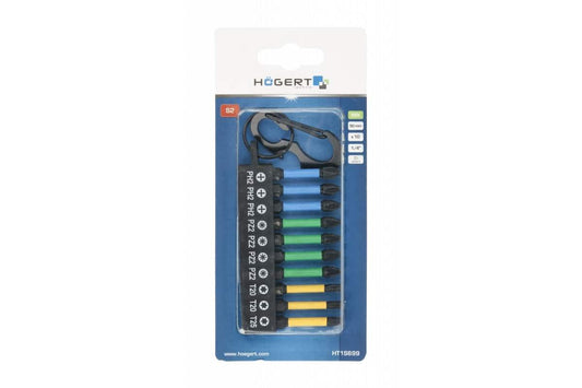 Set 10 biti de impact 1/4, 50mm HOGERT / HT1S699 - 221.ro